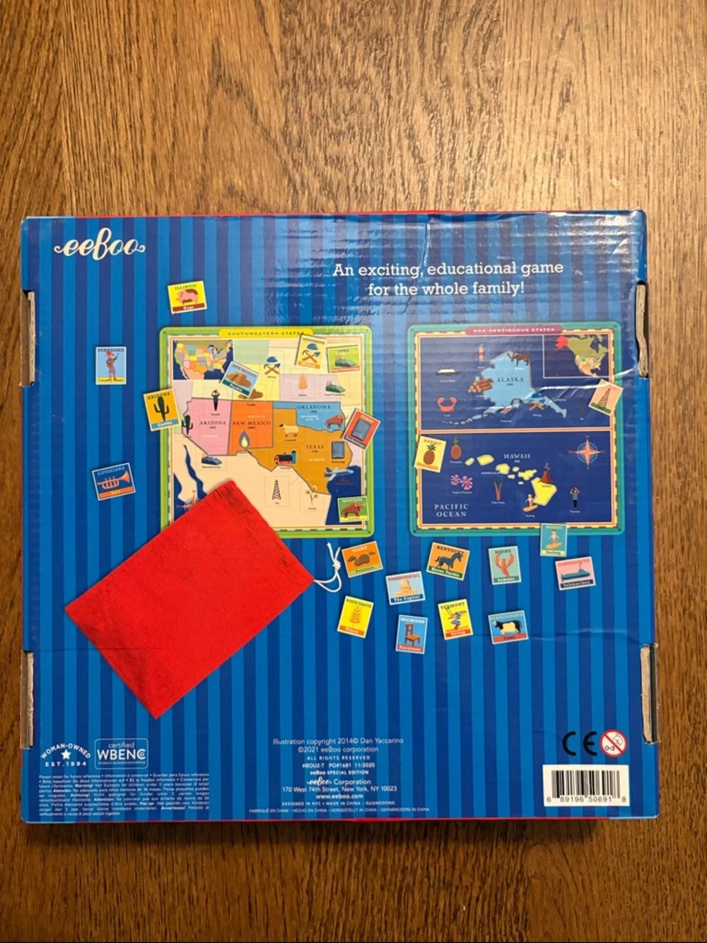 NEW eeBoo United States Geography Bingo Game ~ homeschool classroom games
